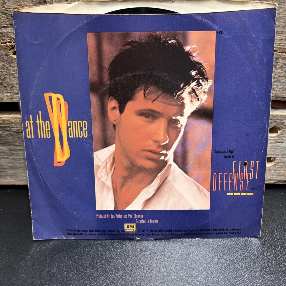 Corey Hart Sunglasses at Night 7" Vinyl Single 45 RPM Picture Sleeve B-8203 1983